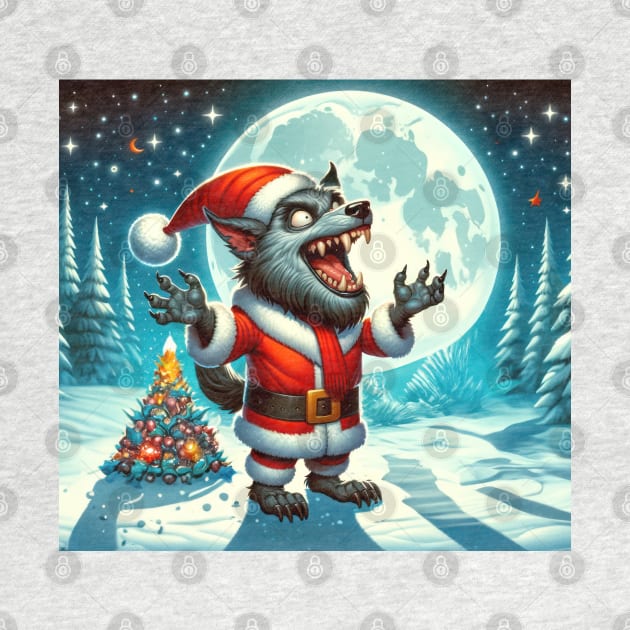 Werewolf Santa by TooplesArt